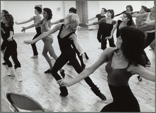 Choreographer Gillian Lynne directing dancers for the stage production Cats